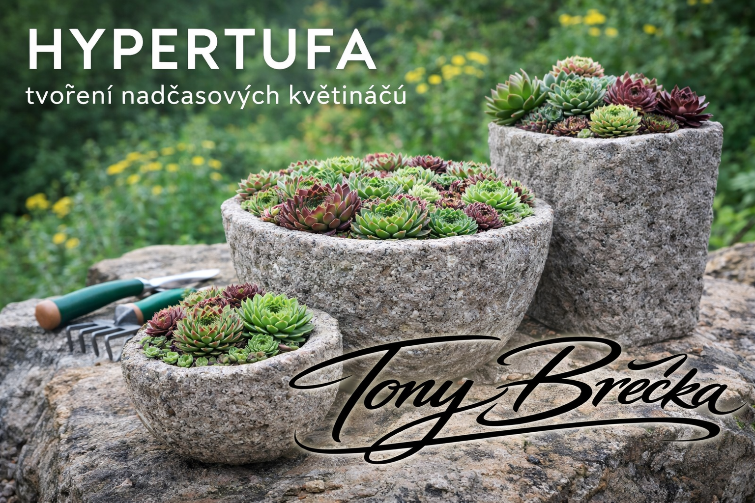 HYPERTUFA – výroba kamenných květináčů krok za krokem